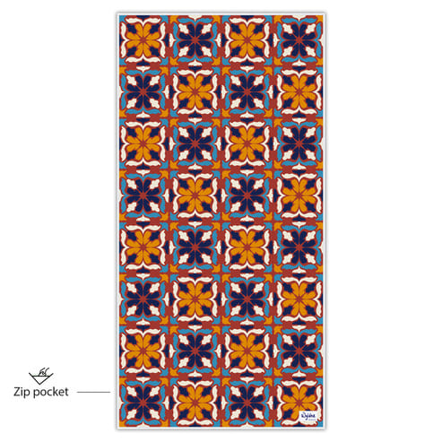 best sand free beach towel with zip pocket good for travel